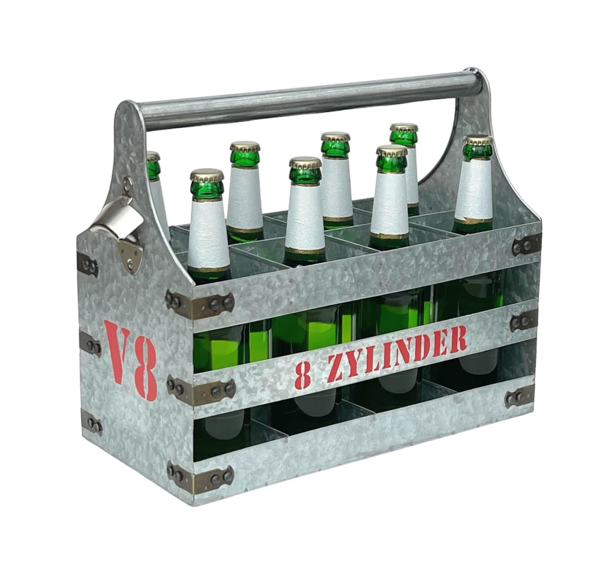 Bierträger mit Öffner V8 Design