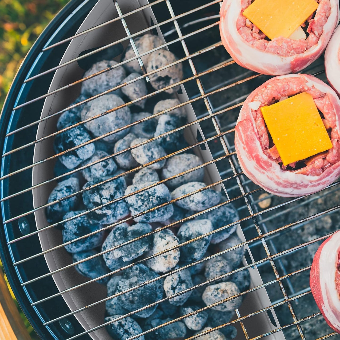 Kohlekorb-Set für direktes/indirektes Grillen