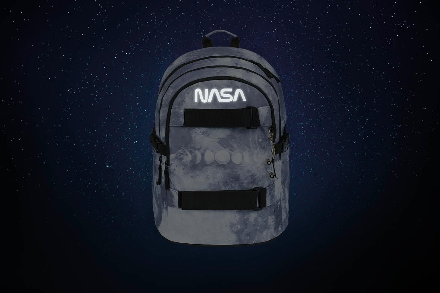3-teiliges Schulrucksack-Set NASA, Nasa Grey