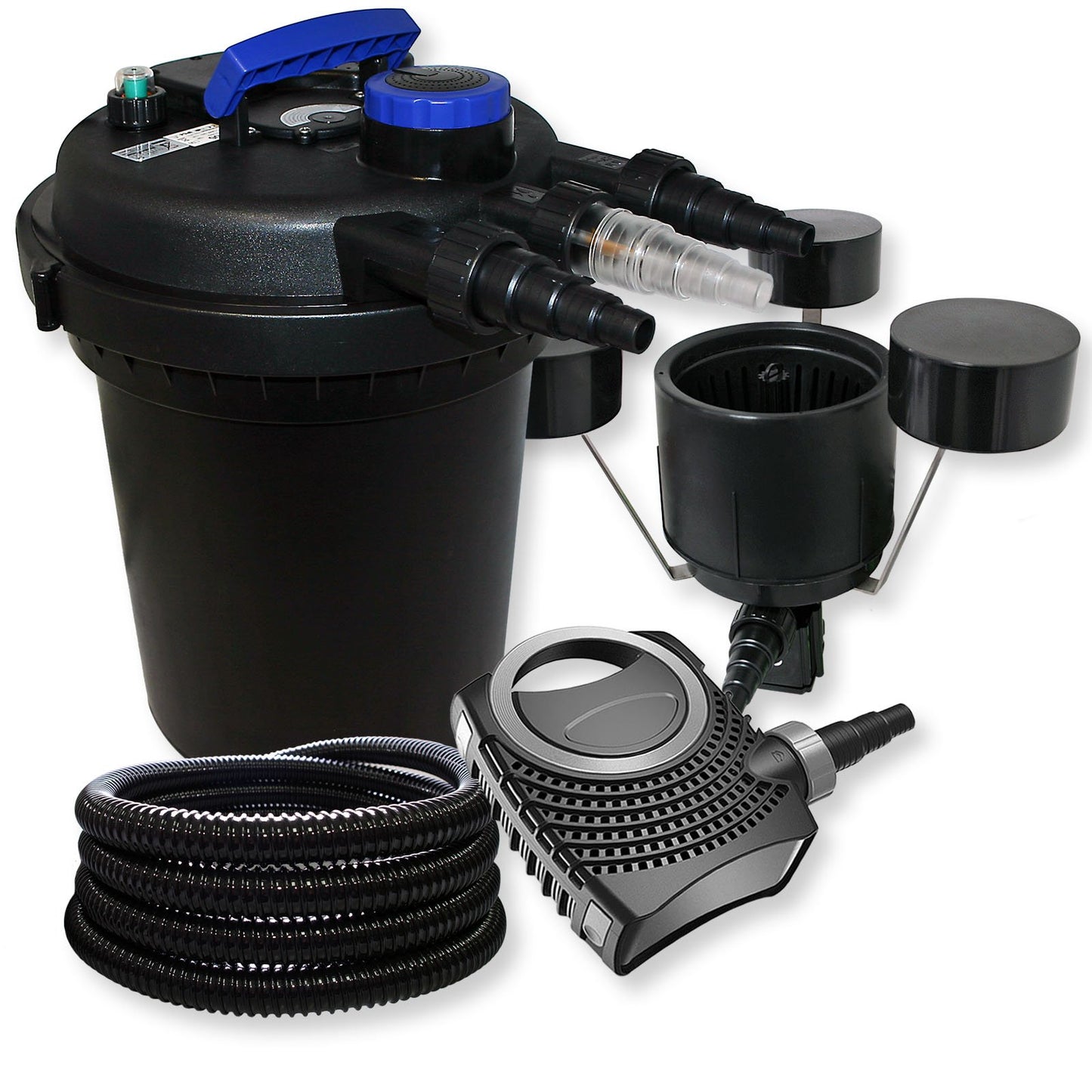 Komplettset Teichdruckfilter mit UV-C Klärer & Pumpe