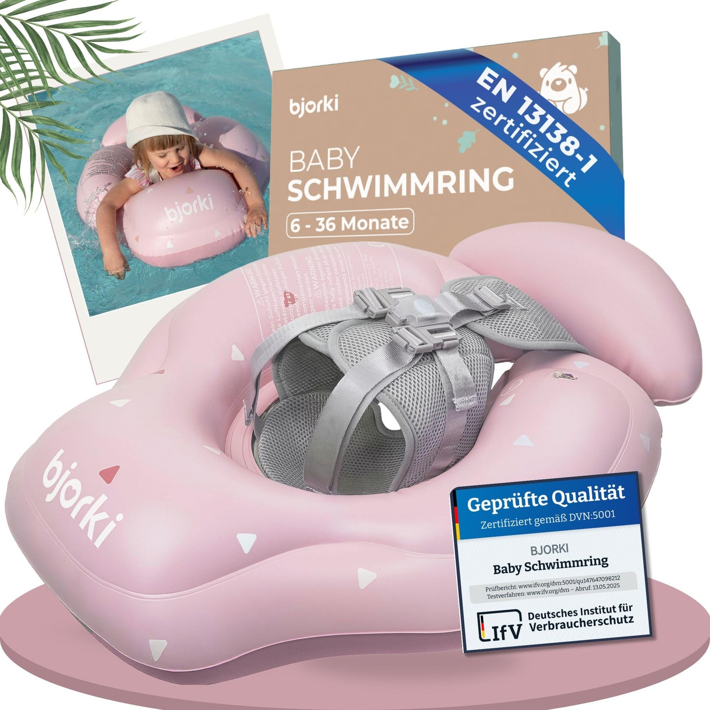 Baby-Schwimmring, Blush Pink