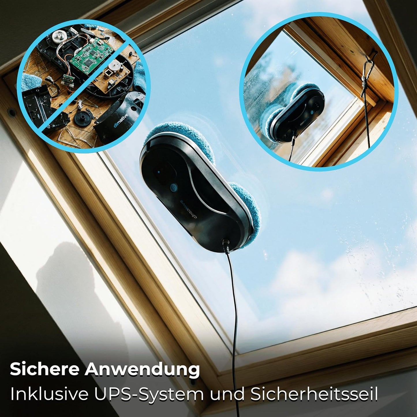 Fensterputzroboter mit Ultraschall-Sprühfunktion, Fensterroboter