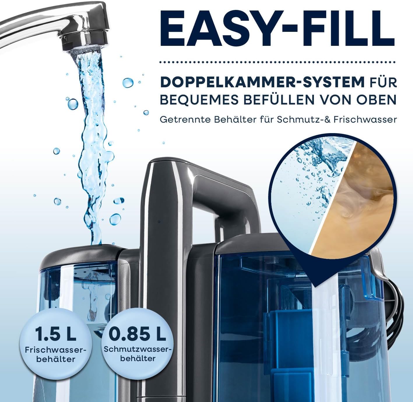 Polster- und Teppichreiniger, Waschsauger Pro Power 600W Blau