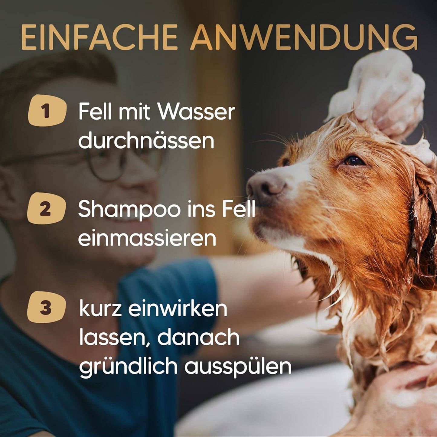 Hundeshampoo Langhaar mit Bio-Arganöl & Biotin, Langhaar