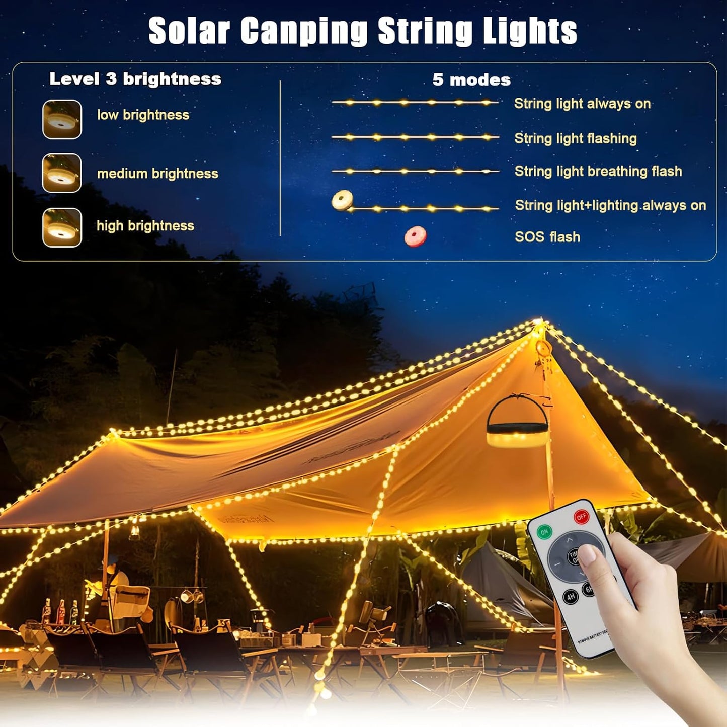Solar Camping Lichterkette