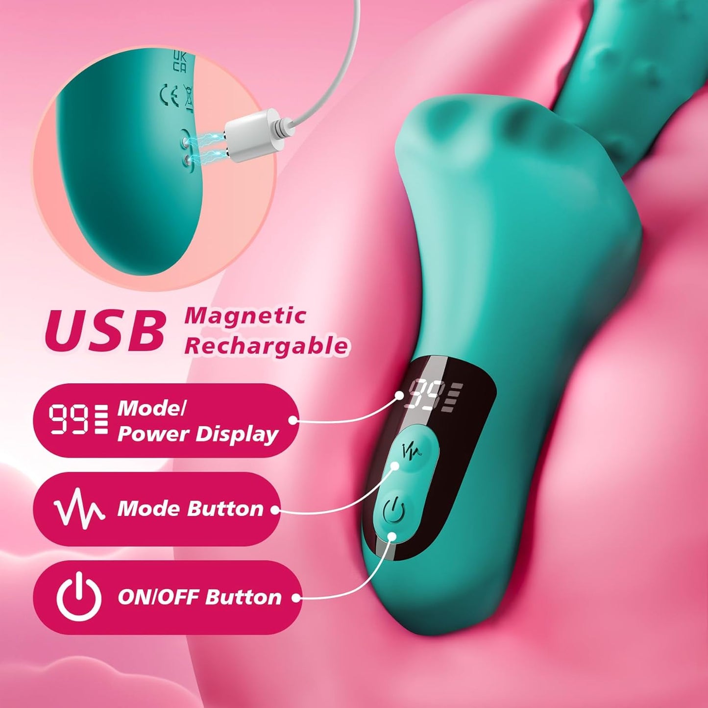 Vibrator für G-Punkt- und Klitorisstimulation, XXL