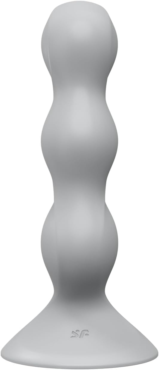Triple Ball-R Dildo mit Saugfuss & Struktur, Grau