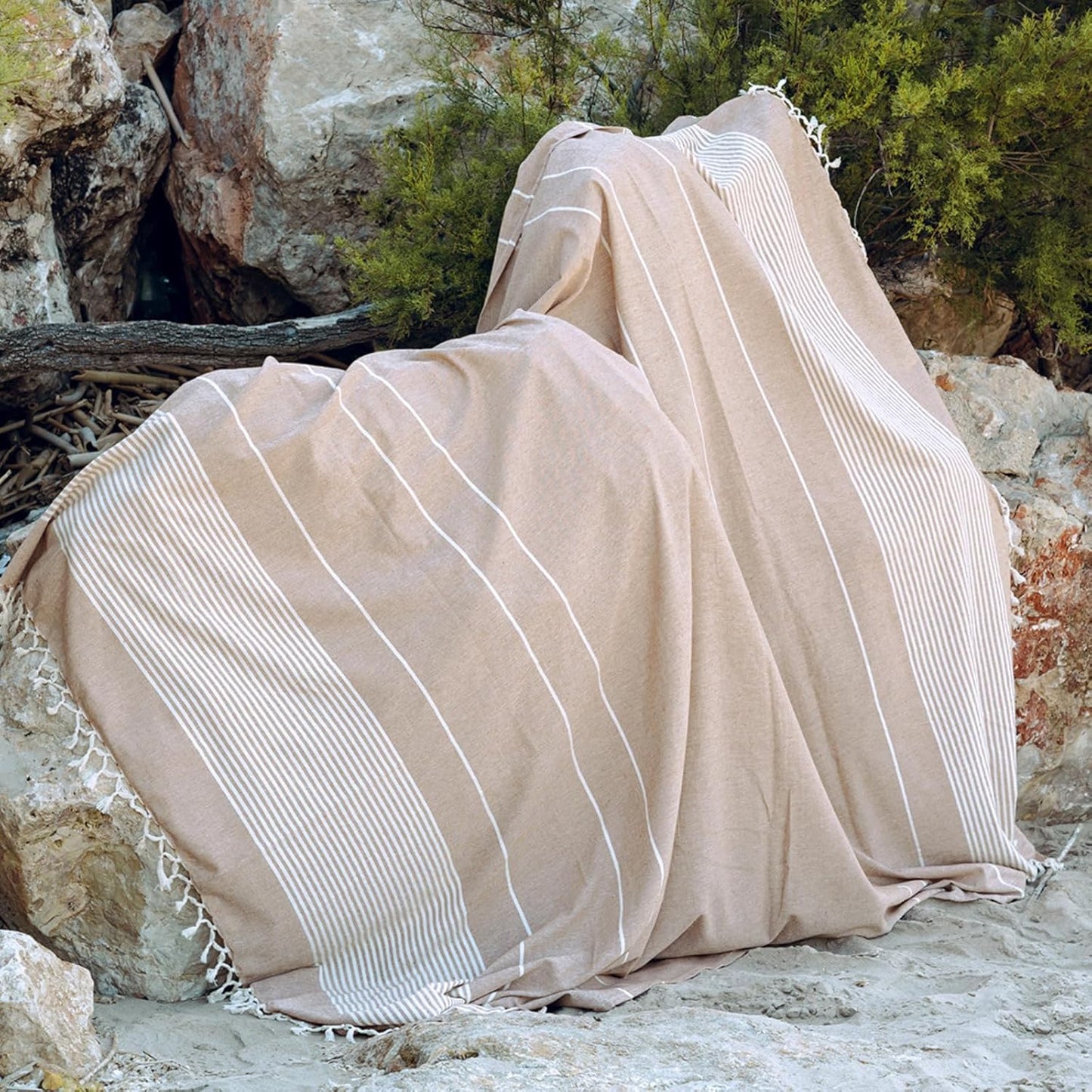 XXL-Strandtuch, Beige