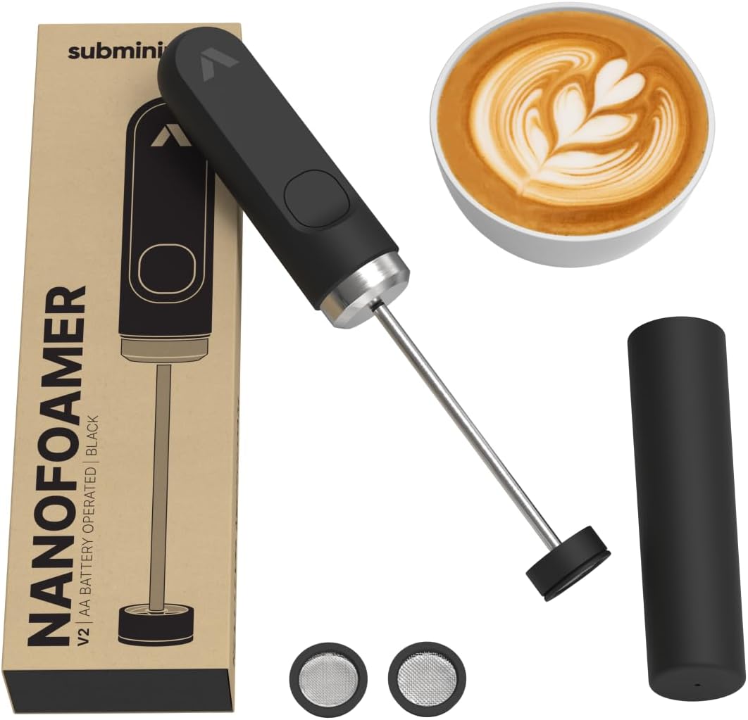 NanoFoamer V2 Black Milchaufschäumer, NanoFoamer V2