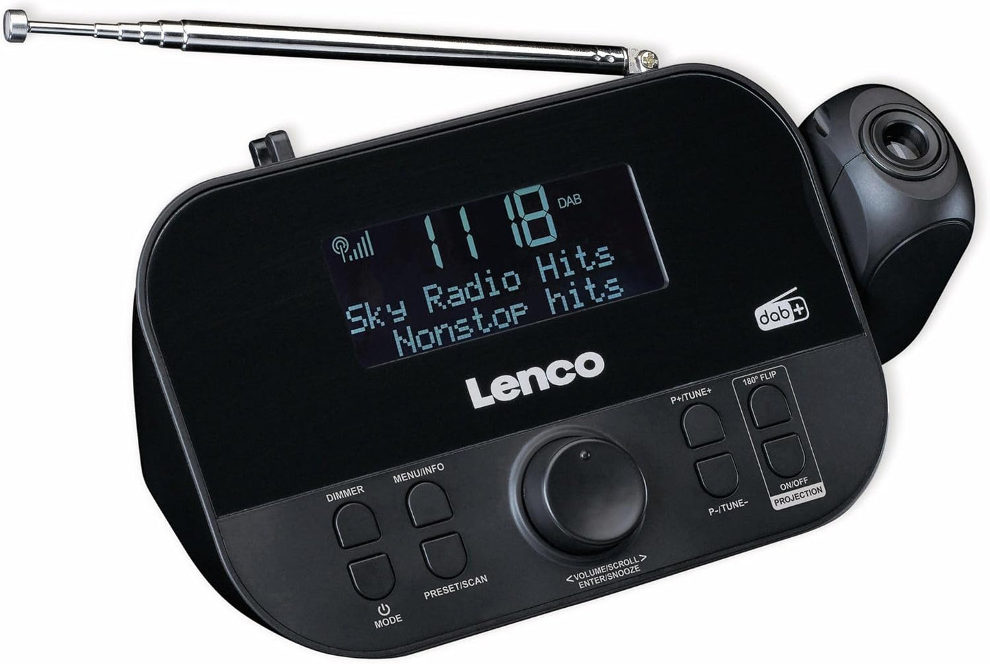 CR-615 DAB+ Projektionswecker mit Uhrenradio und Weckfunktion