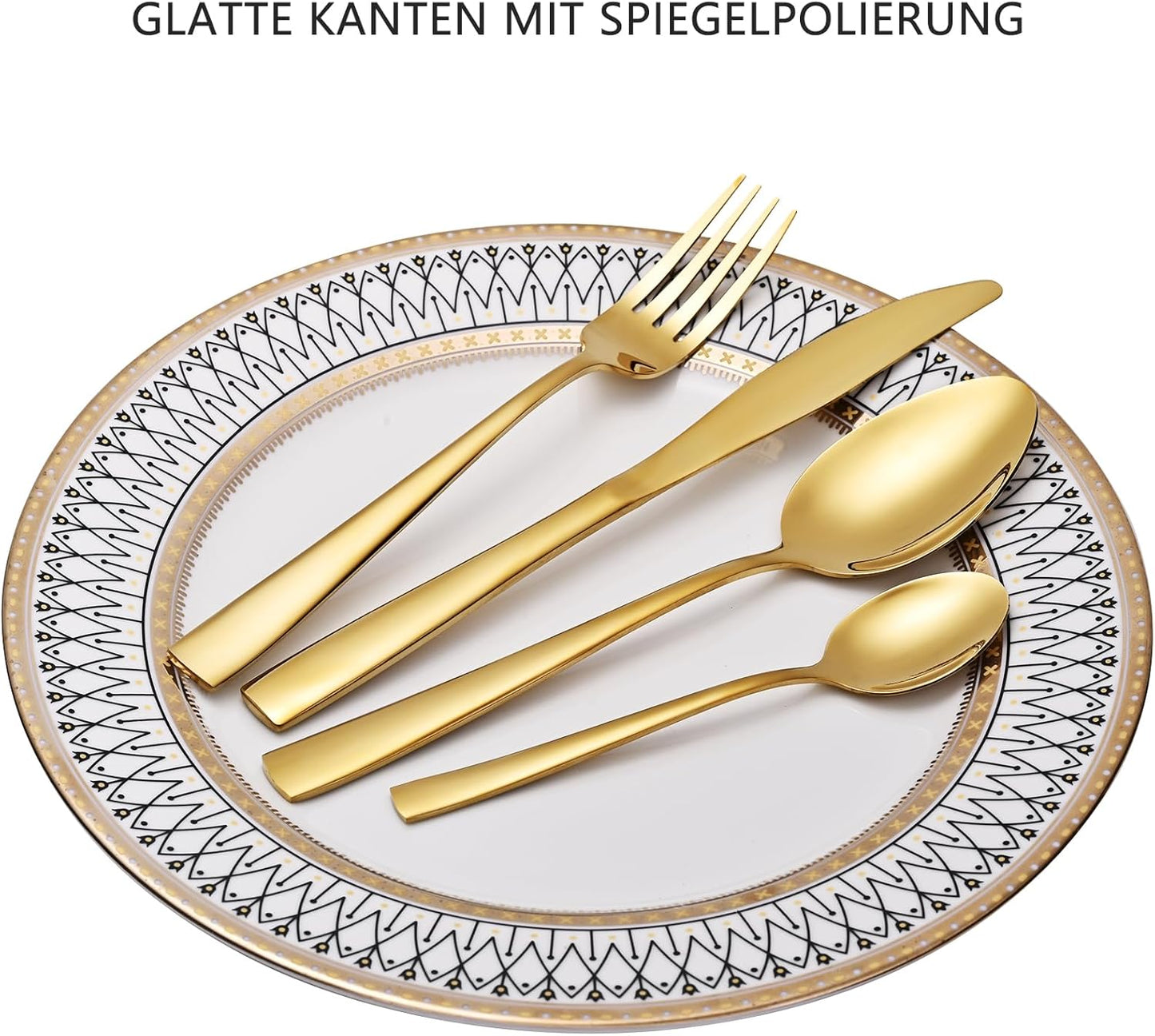 32-teiliges Besteck-Set, 32 - teilig Gold