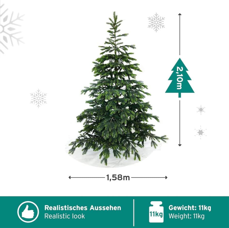 Künstlicher Weihnachtsbaum BonTree Fichte 210 cm, Baum 210 cm