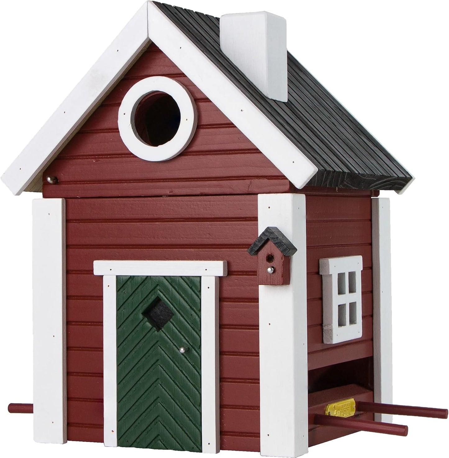 Vogelfutterhaus und Nistkasten aus Holz