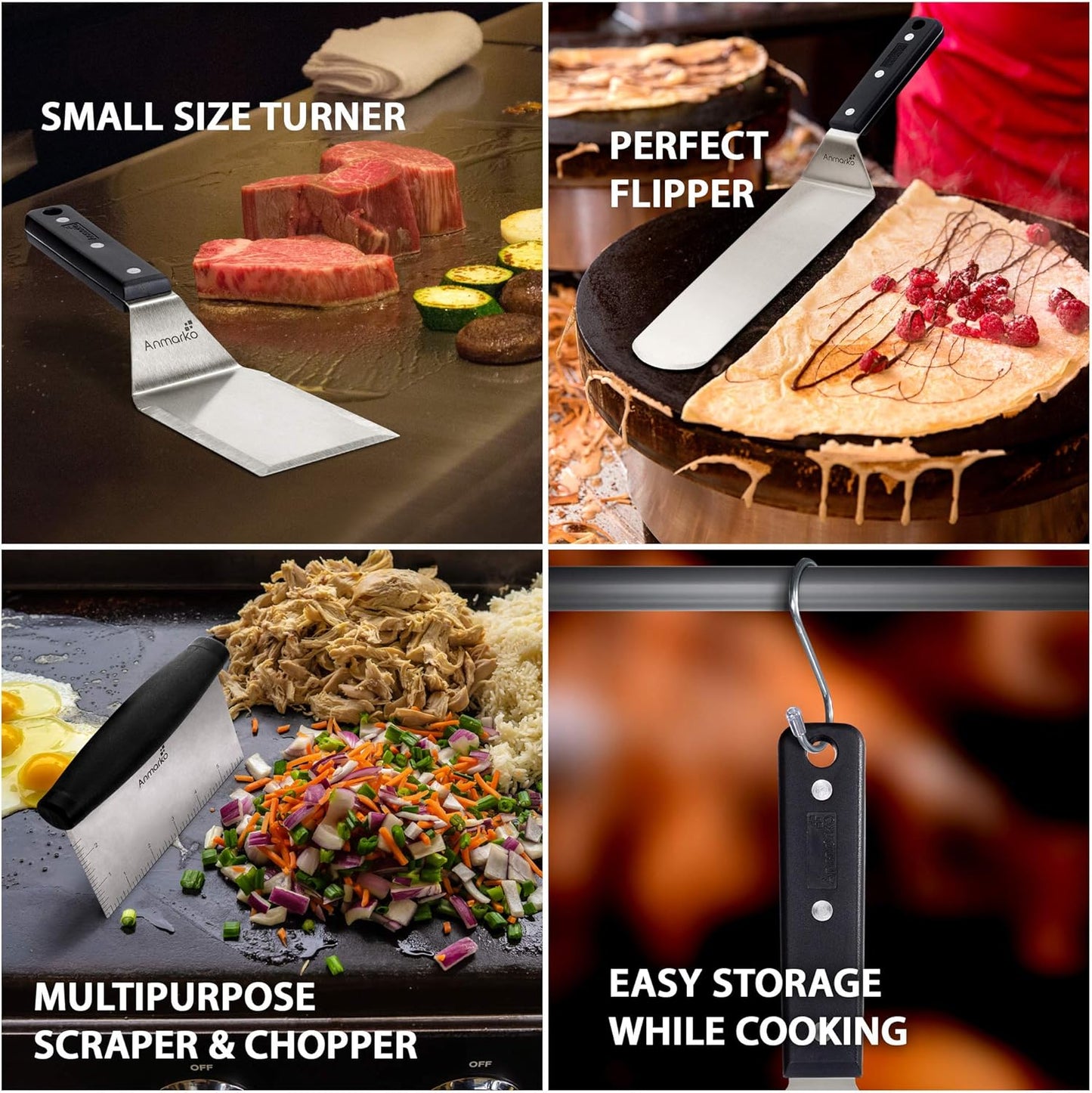 Grillwender-Set, Abs Plastic Handle Set