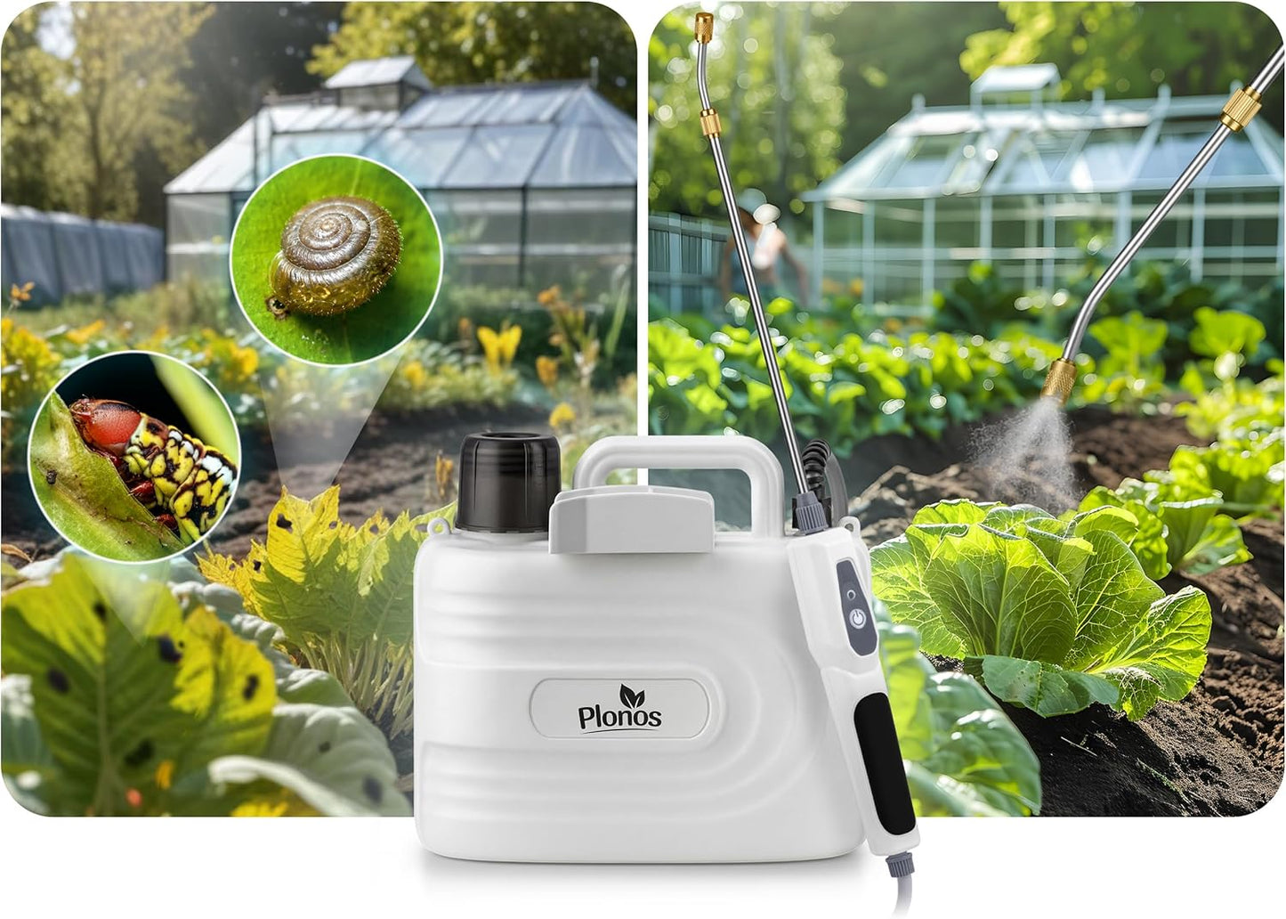 Akku-Drucksprüher 5L mit Messingdüse und Lanze