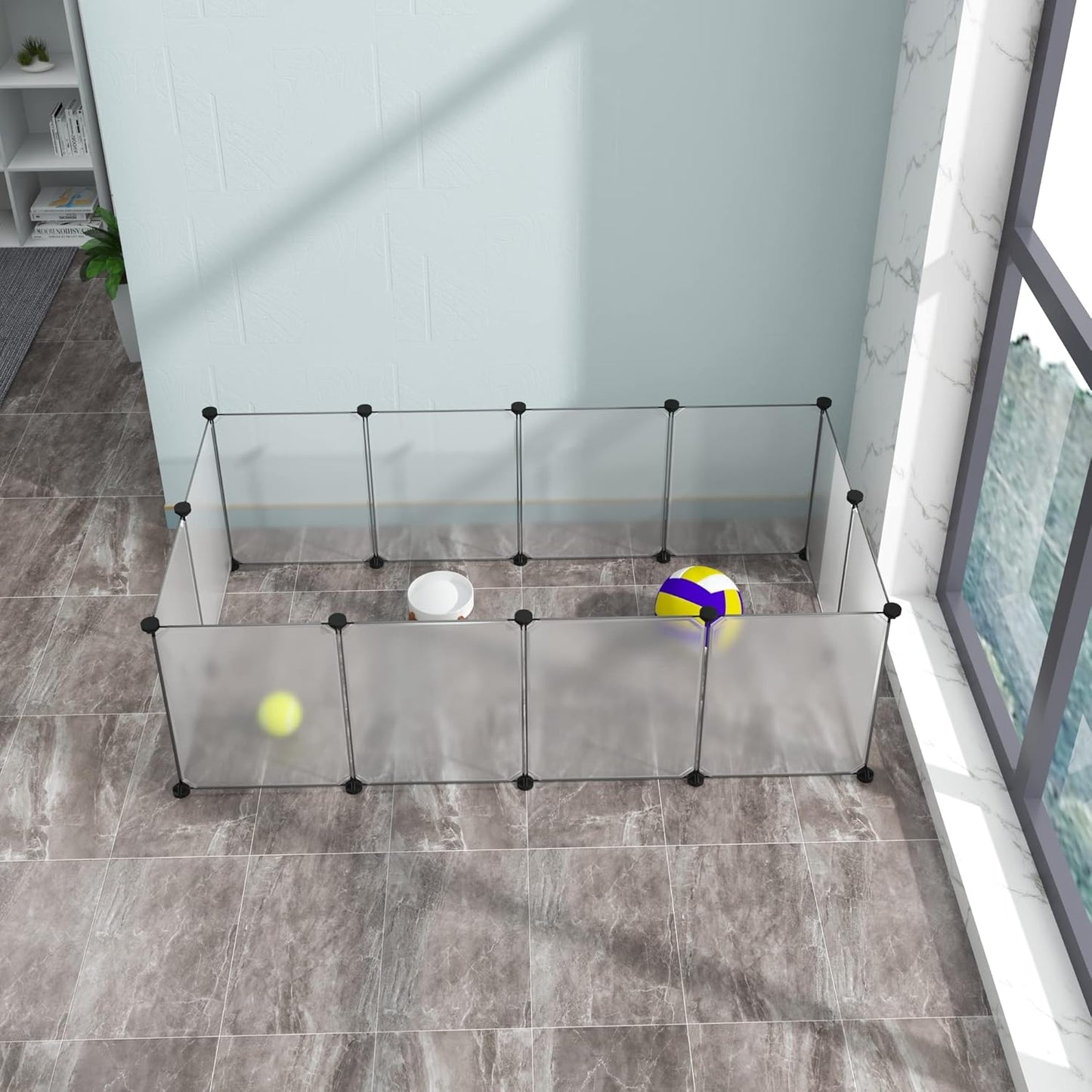 Freigehe für Kleintiere, Transparent Ohne Tür