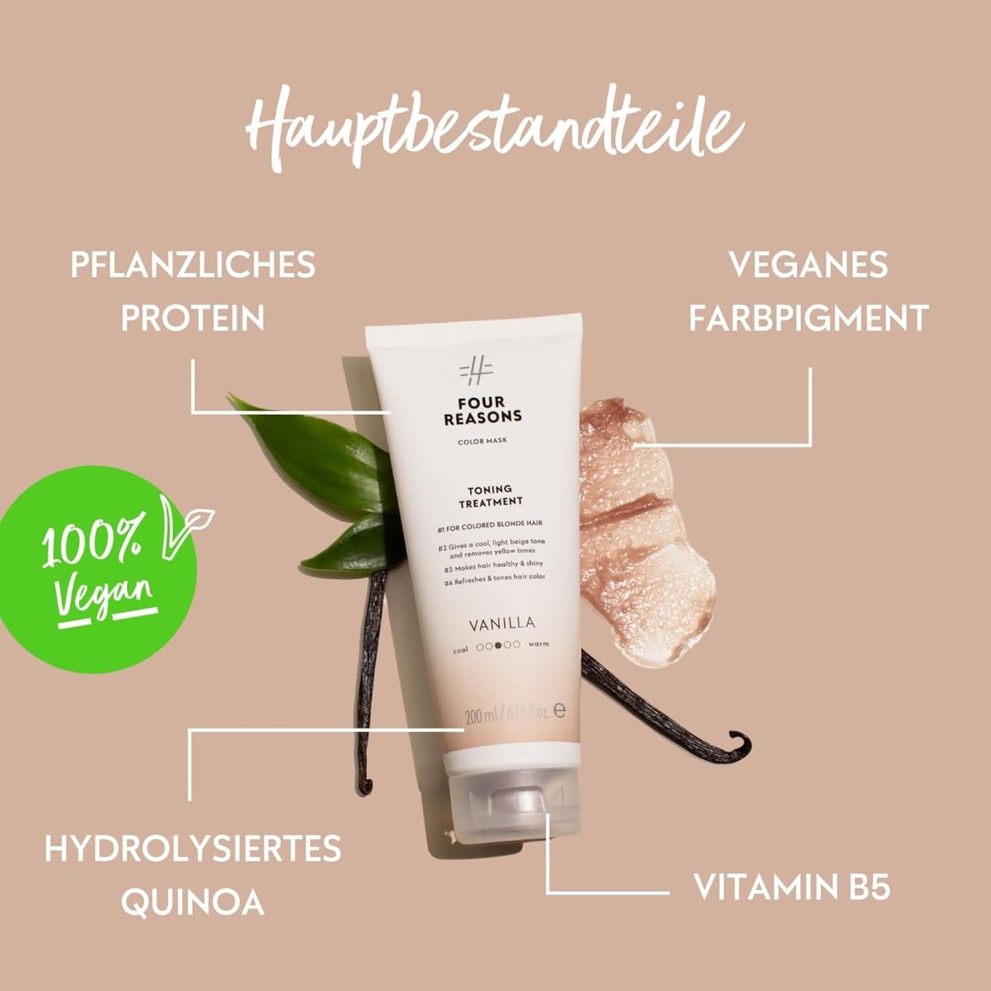 Color Mask Haar-Conditioner Vanilla für coloriertes Haar, 04- Vanilla
