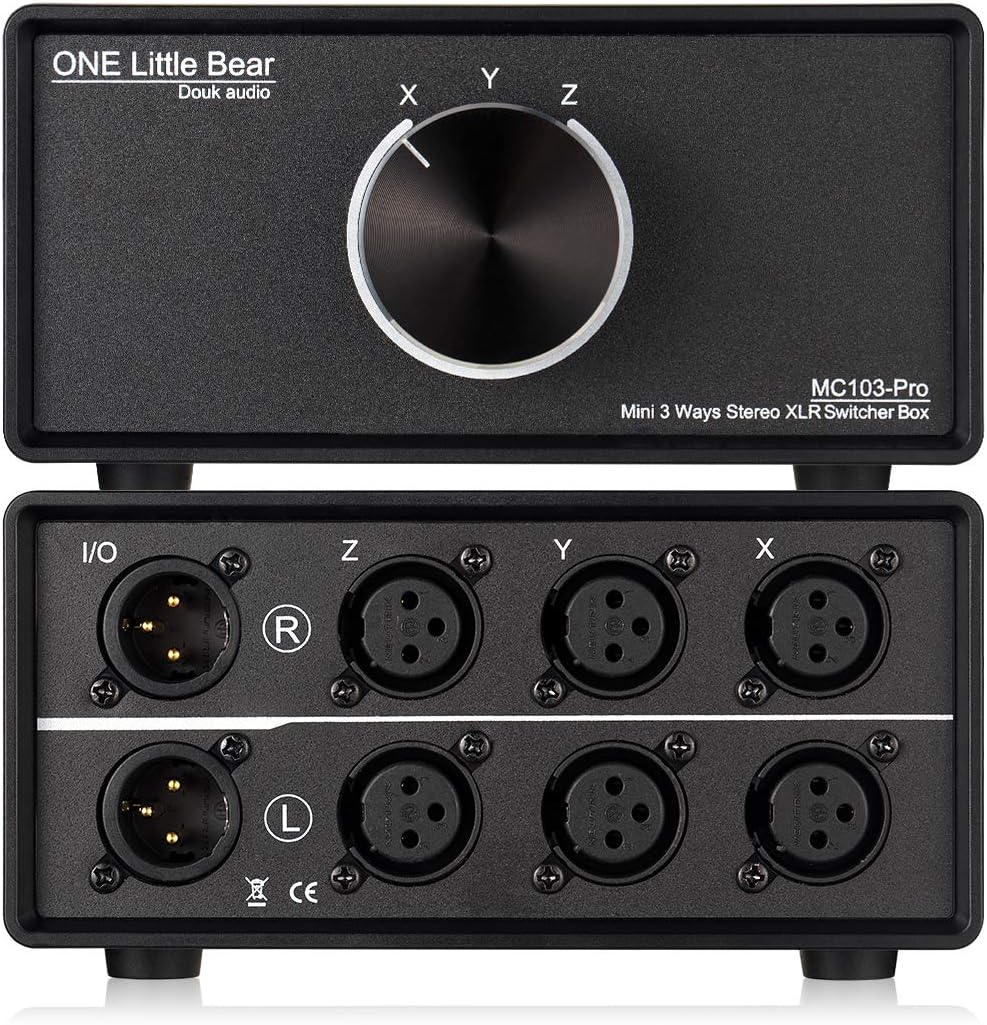 3-Wege XLR Audio Umschalter (MC103 Pro), MC103 Pro 3-IN