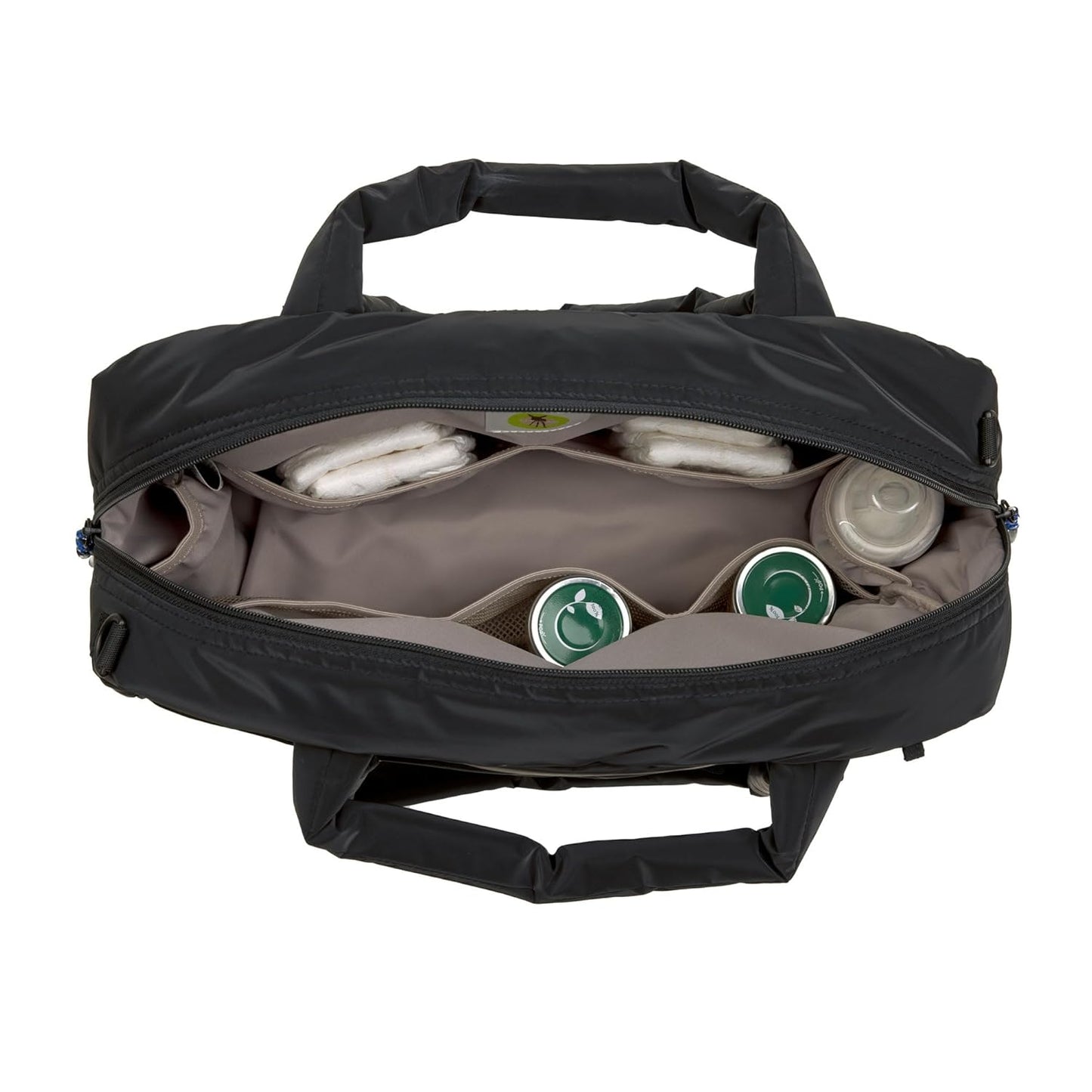 Baby Wickeltasche mit Wickelunterlage, Schwarz