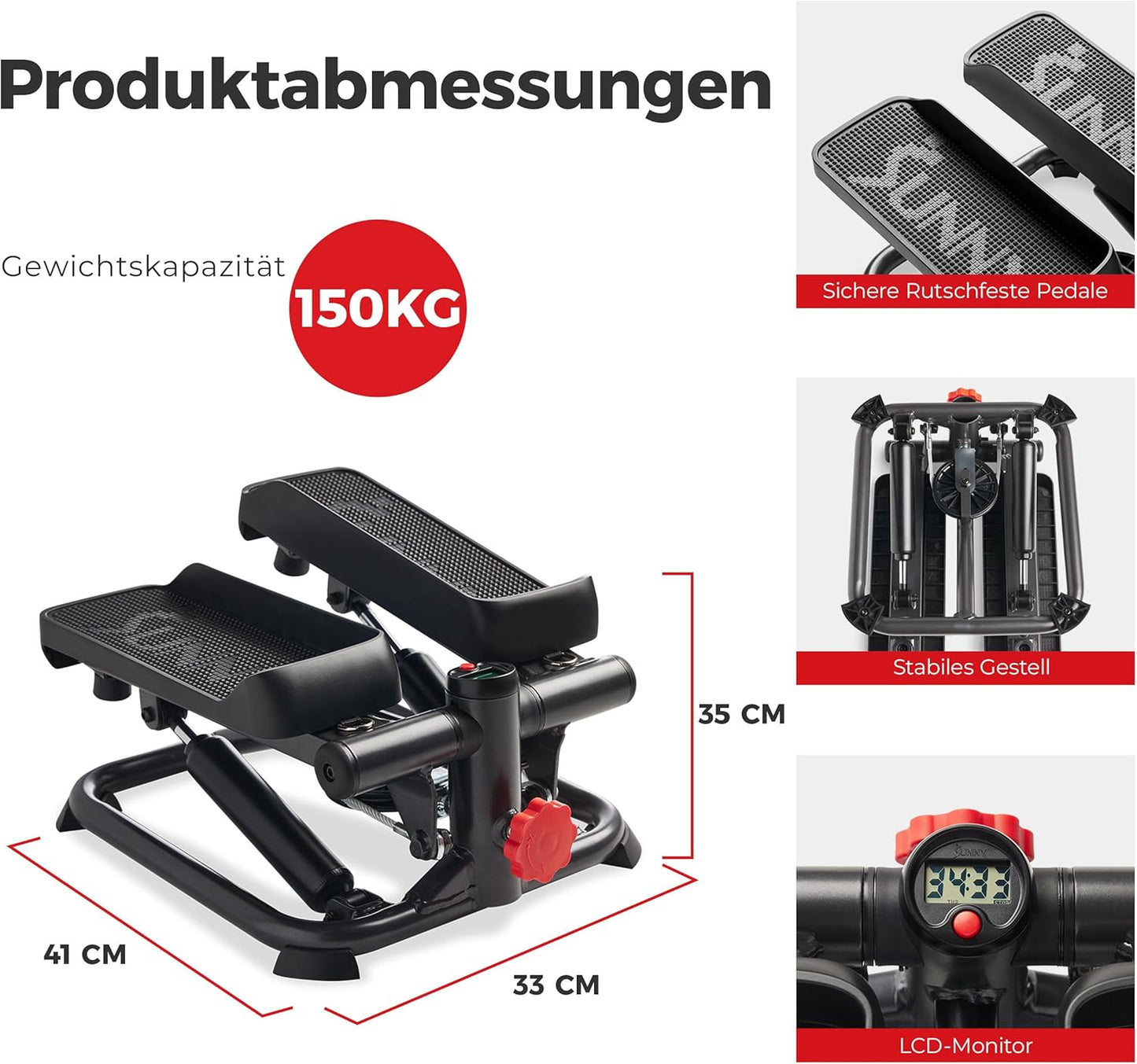 Mini-Stepper mit Widerstandsbändern, 03 Fortschrittlich Smart