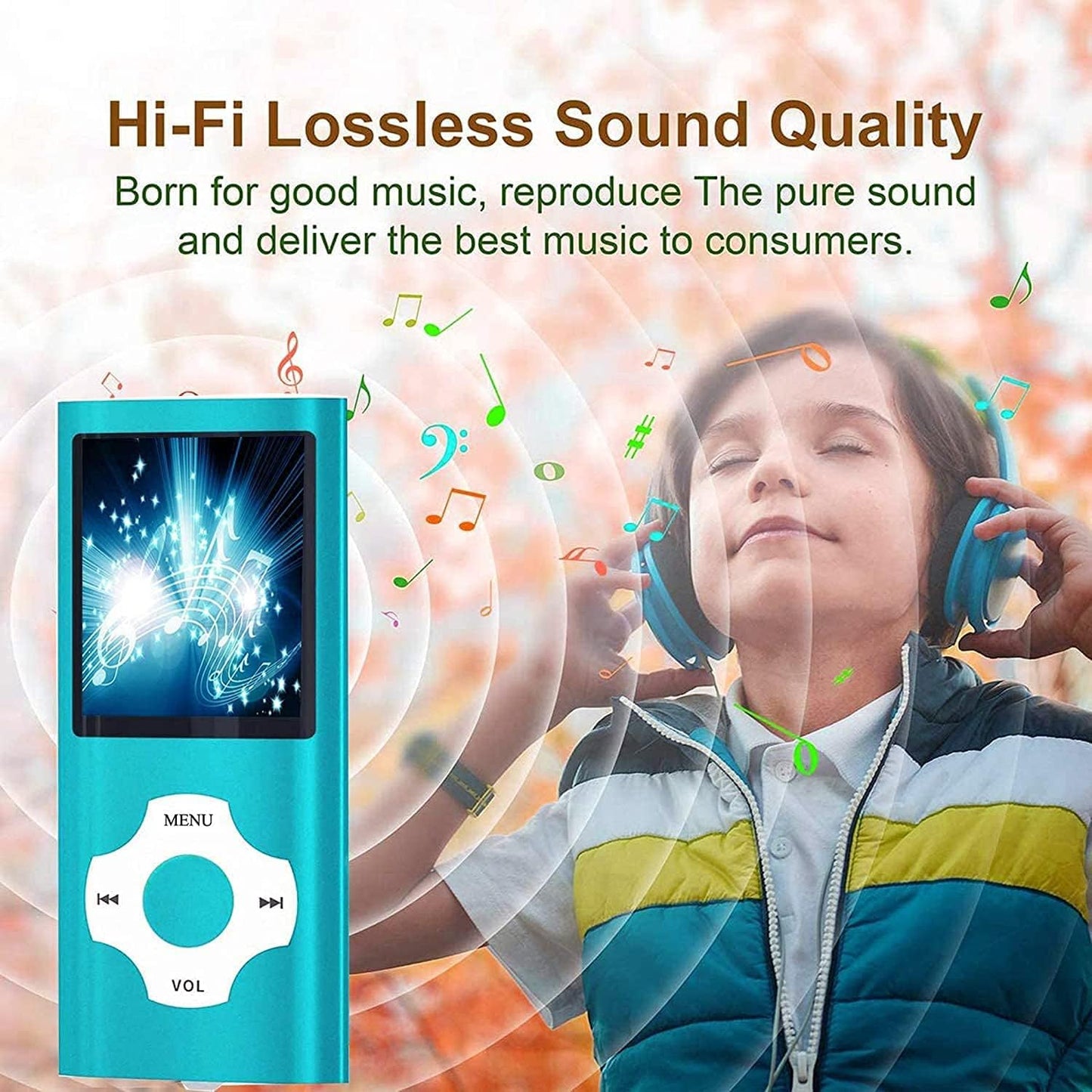 MP3/MP4-Player mit LCD-Display, Tiefblau