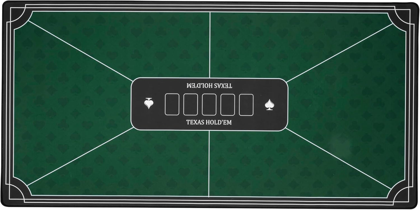 Grüne Poker-Matte (118 x 59 cm), grün 120x60cm