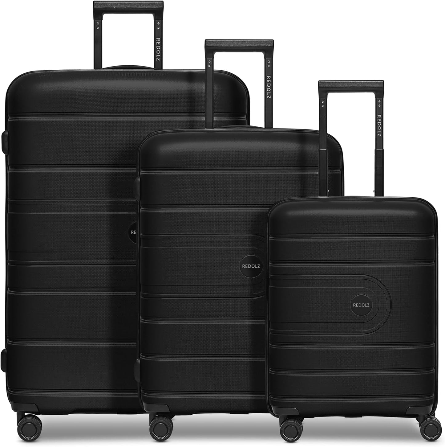 Essentials 11 Hartschalenkoffer-Set mit Dehnfalte, 3-teilig, Schwarz Kofferset+ (3-teilig) erweiterbar