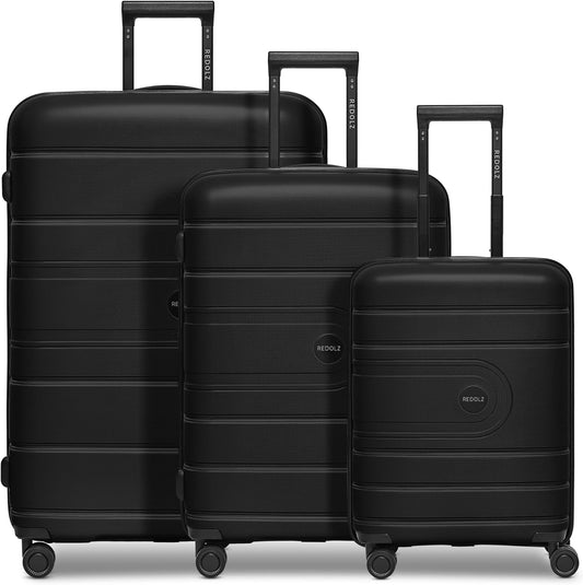 Essentials 11 Hartschalenkoffer-Set mit Dehnfalte, 3-teilig, Schwarz Kofferset+ (3-teilig) erweiterbar