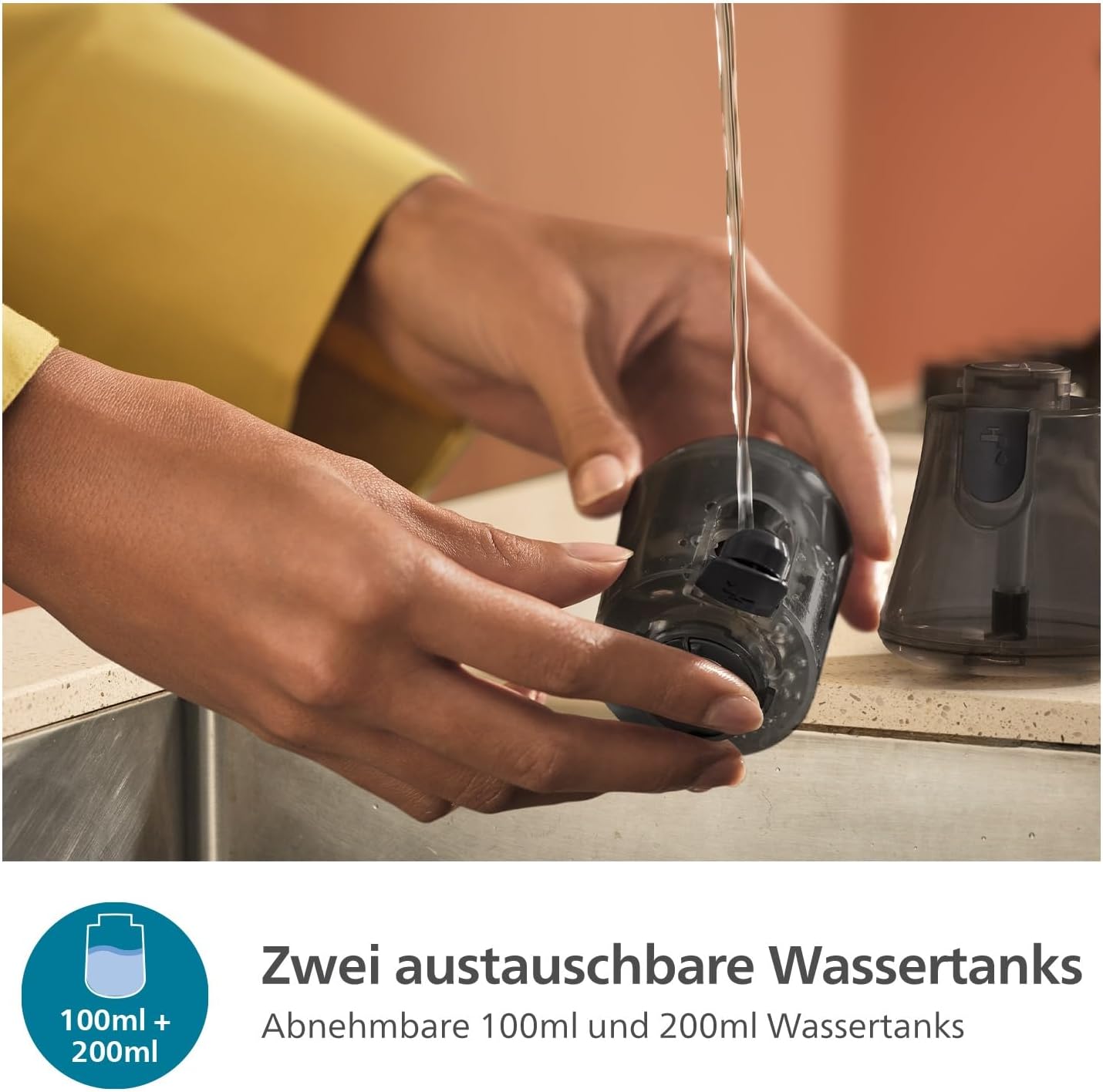 STH7060/80 Dampfbürste 7000 Series mit Zubehör-Set, Schwarz/Gold inkl. Handschuh & Stylemat