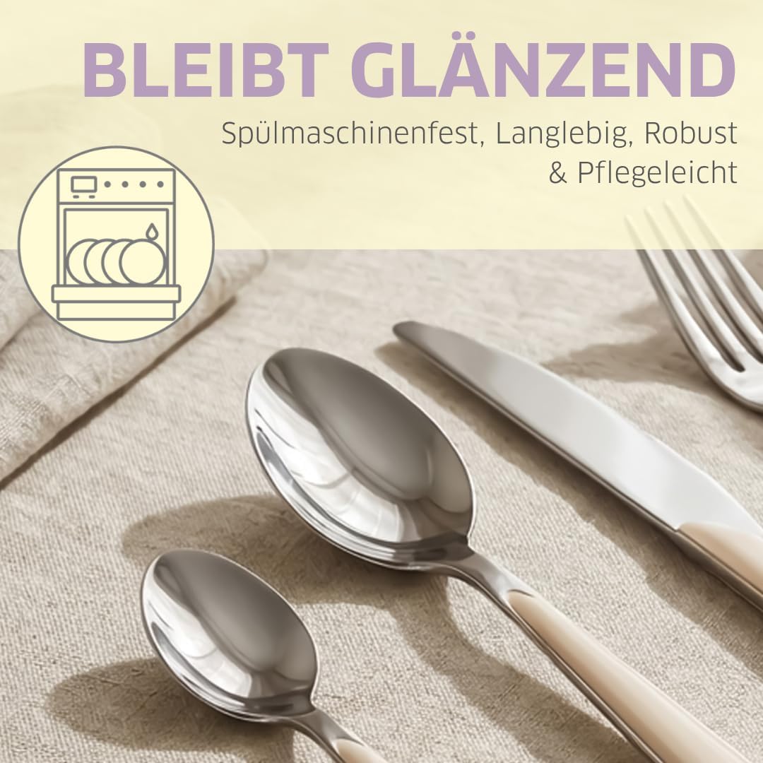 Besteckset 2 2214 Prisma, 24-teilig Schwarz | 24-teilig