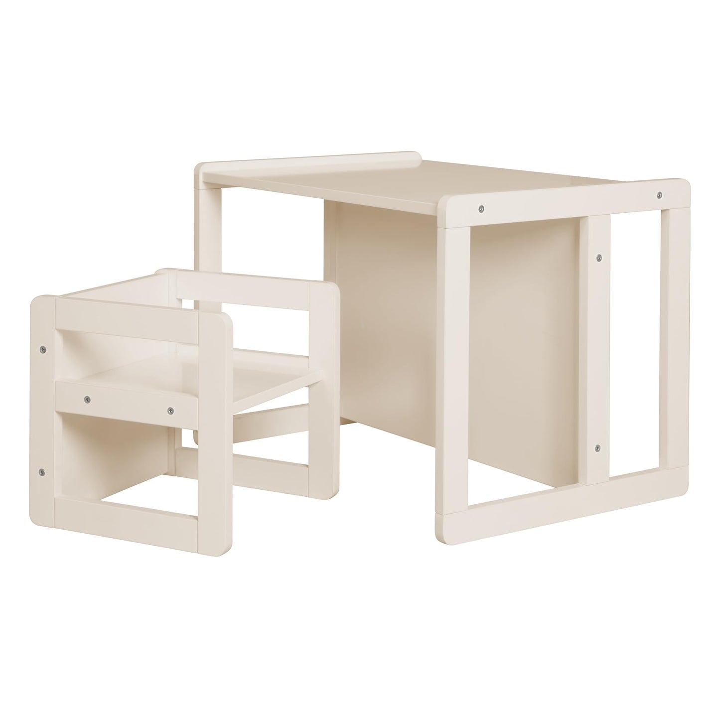 3in1 Kindersitzgruppe Wendehocker & Tischbank, Cashmere / Beige