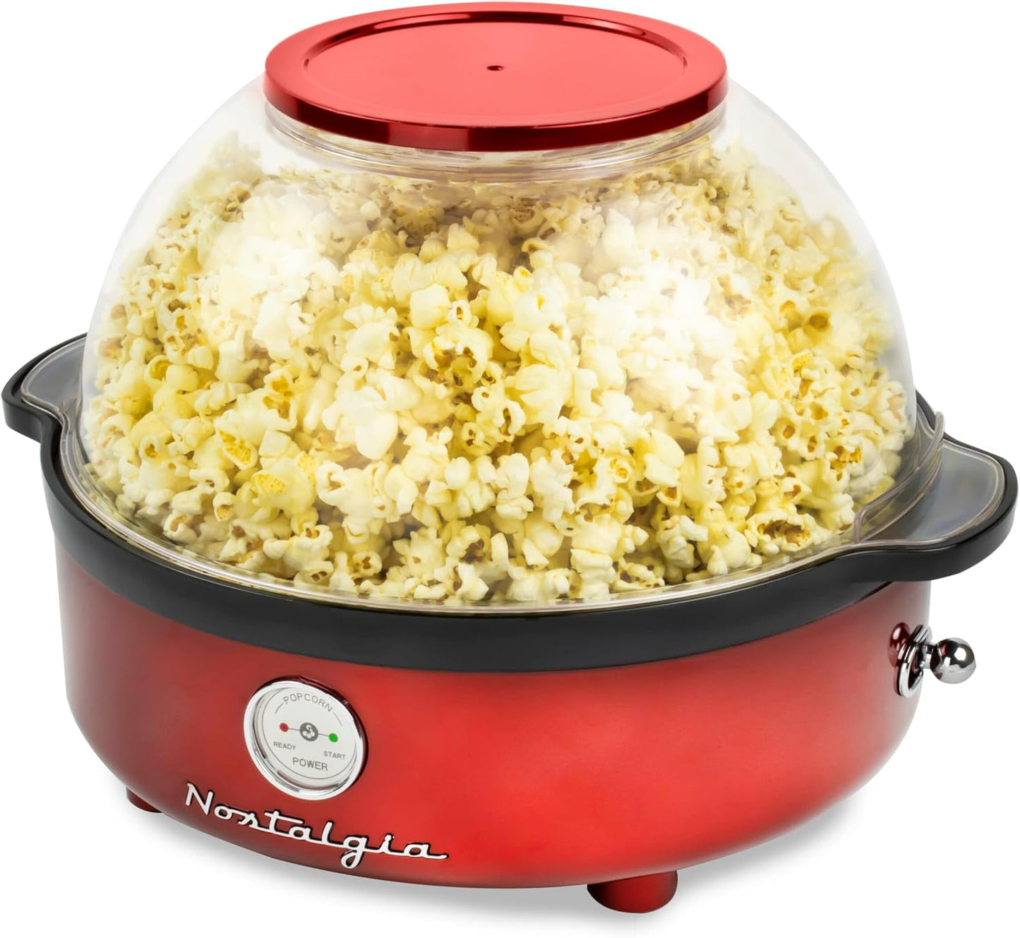 Retro-Popcornmaschine, Rot