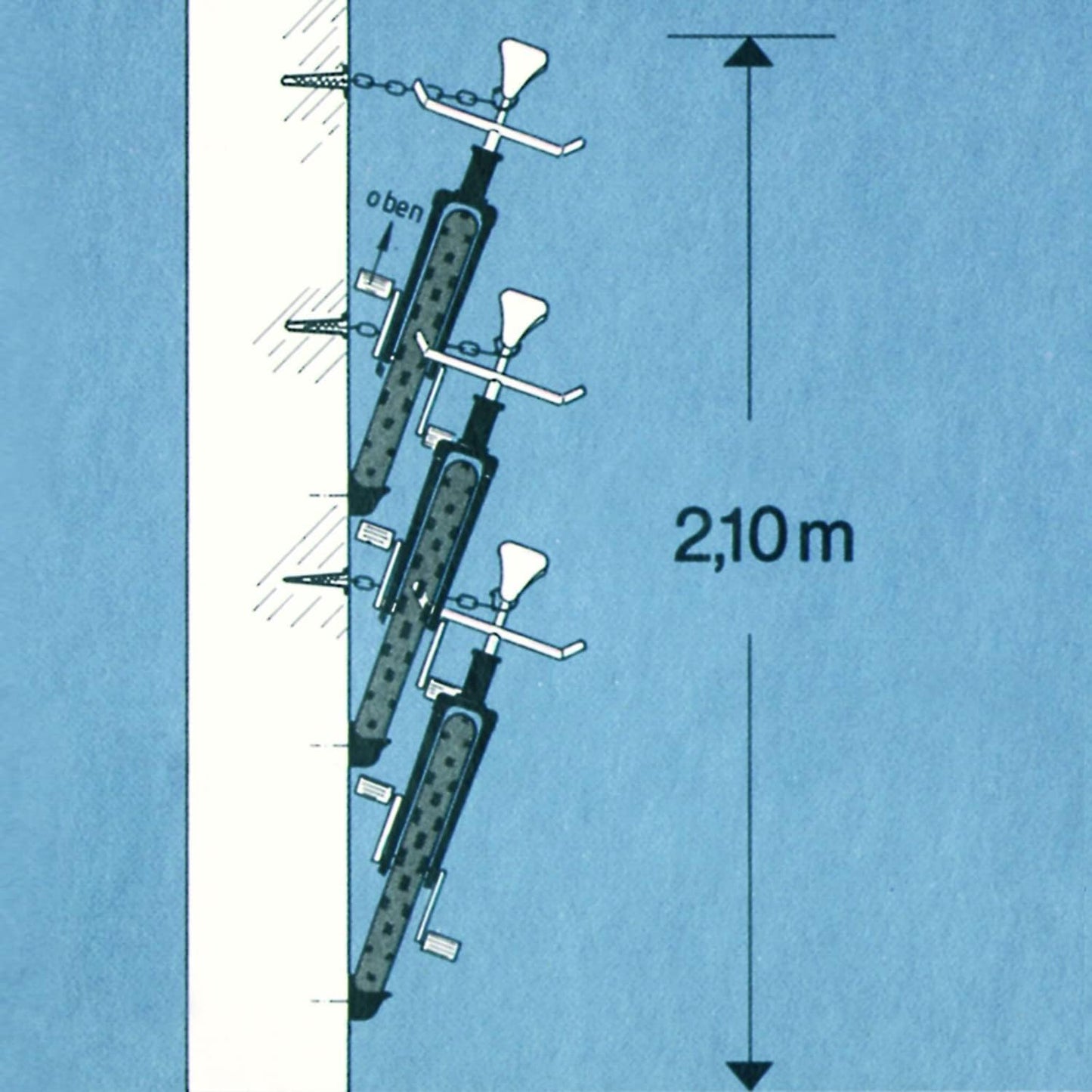 2er-Set Wandhalter für 2 Räder