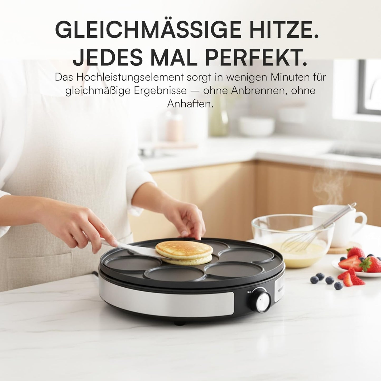 2-in-1 Crêpe-/Pfannkuchen-Maker
