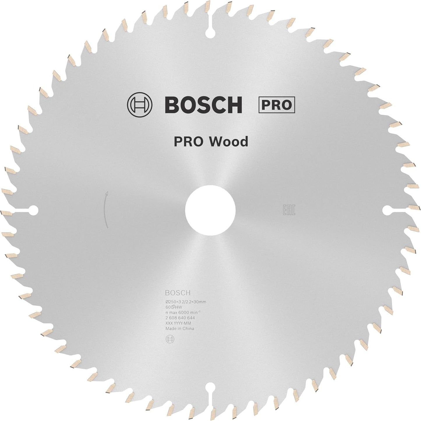 Pro Wood Kreissägeblatt, 250 x 3.2/2.2 x 30 mm 60 Zähne