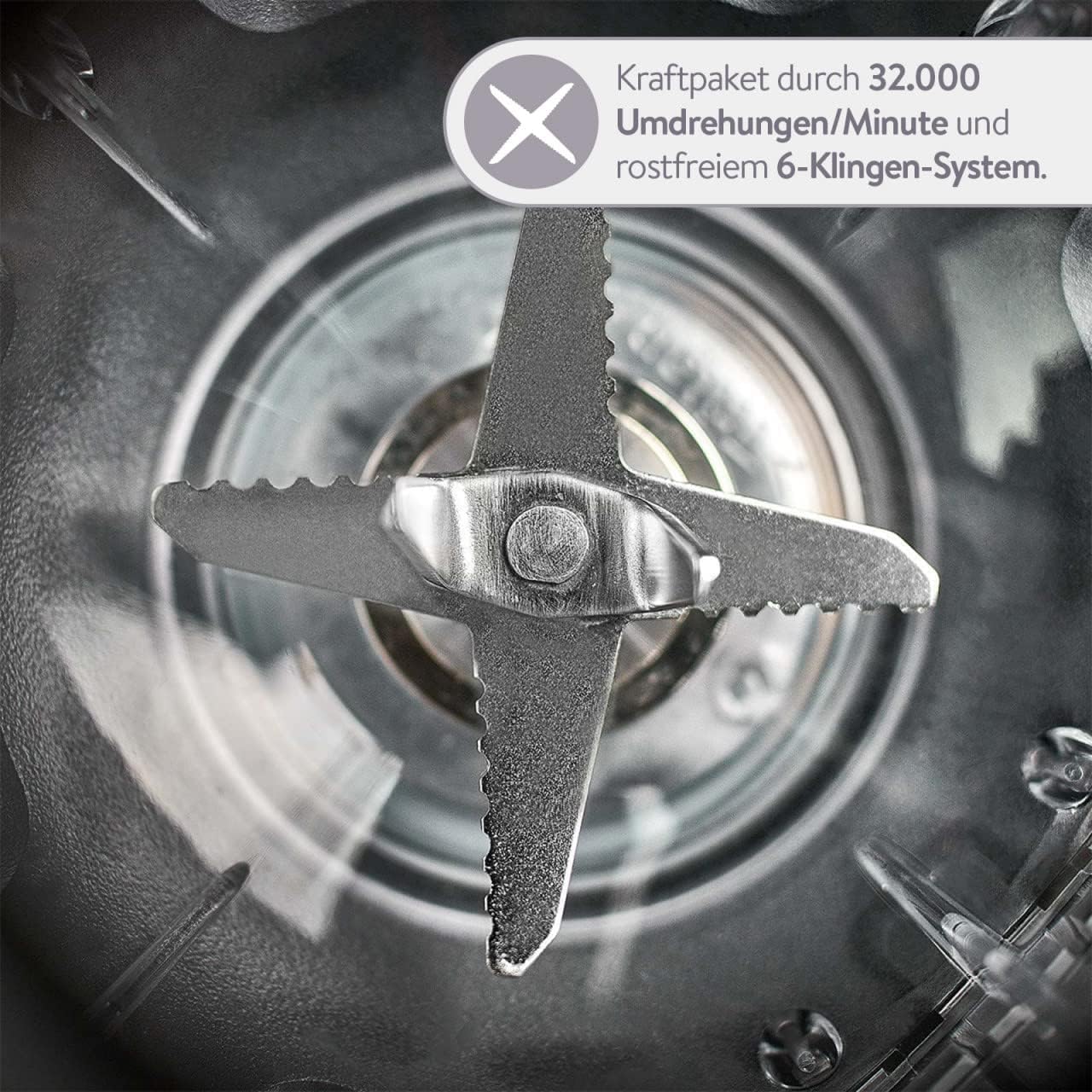 Hochleistungsmixer Hanno mit Selbstreinigung, Anthrazit