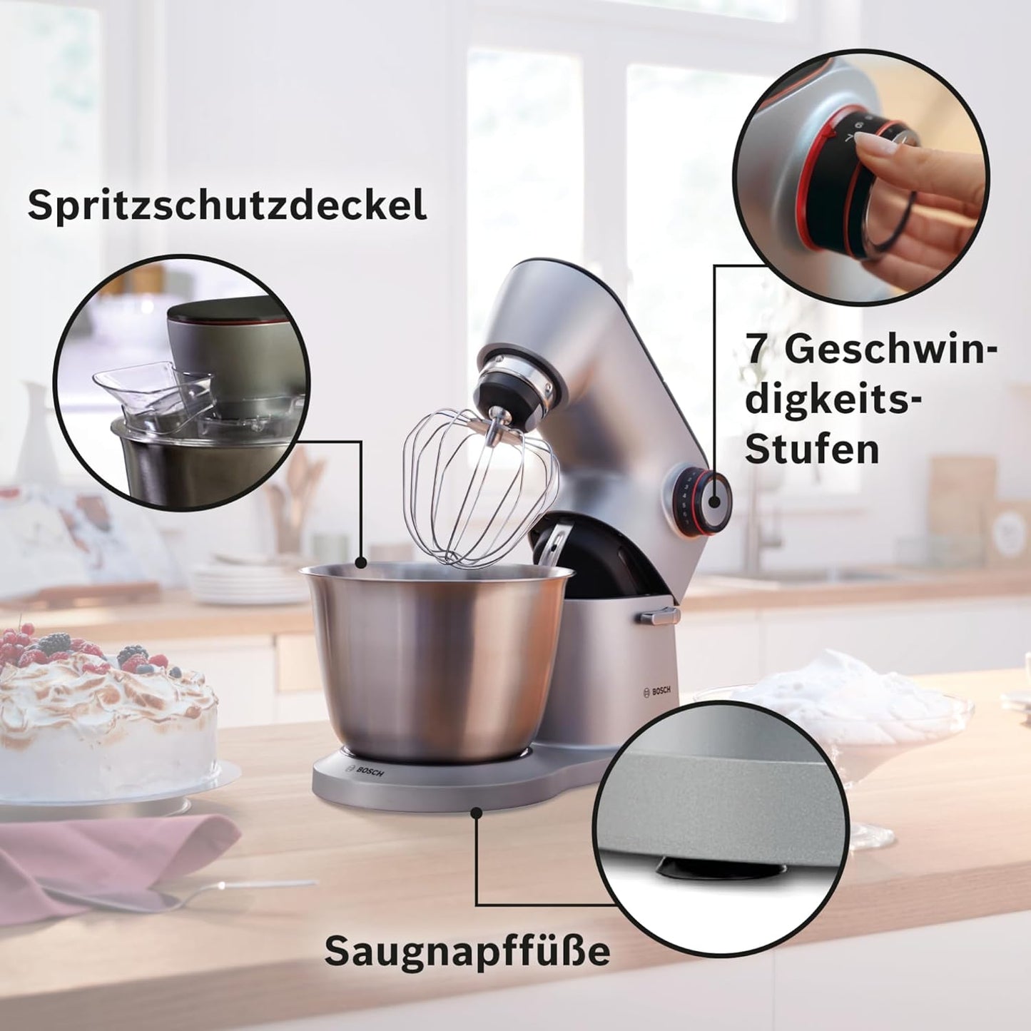 Küchenmaschine OptiMUM mit Planetenrührwerk