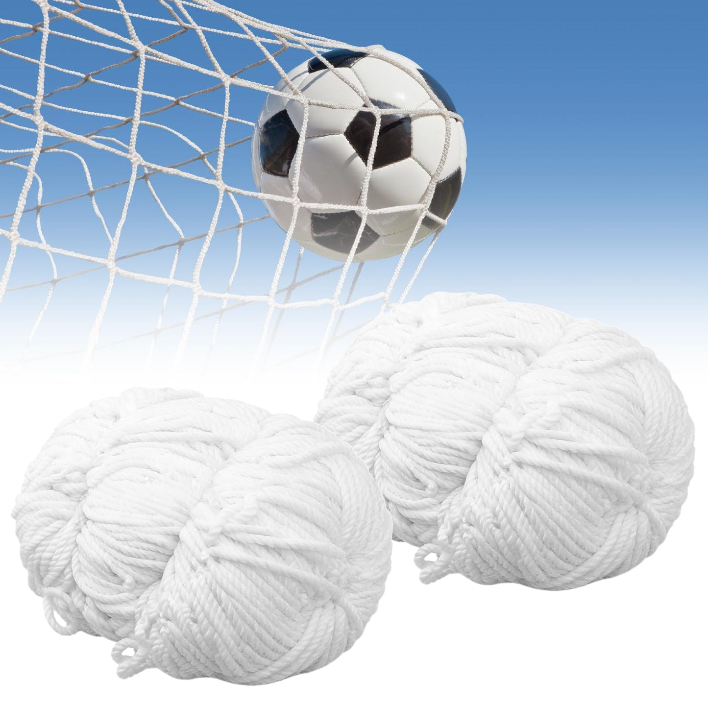 Fussballtor Ersatznetz, 2er Pack, wetterfest