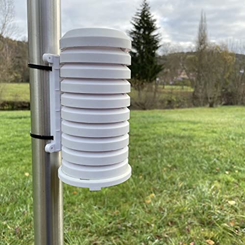 Temperatursender mit kabelloser Übertragung, weiss mit JM Schutzgehäuse