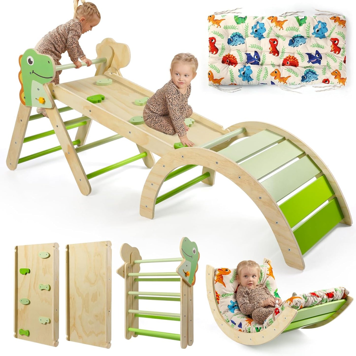 Kletterdreieck Set 7-in-1, Dinosaur