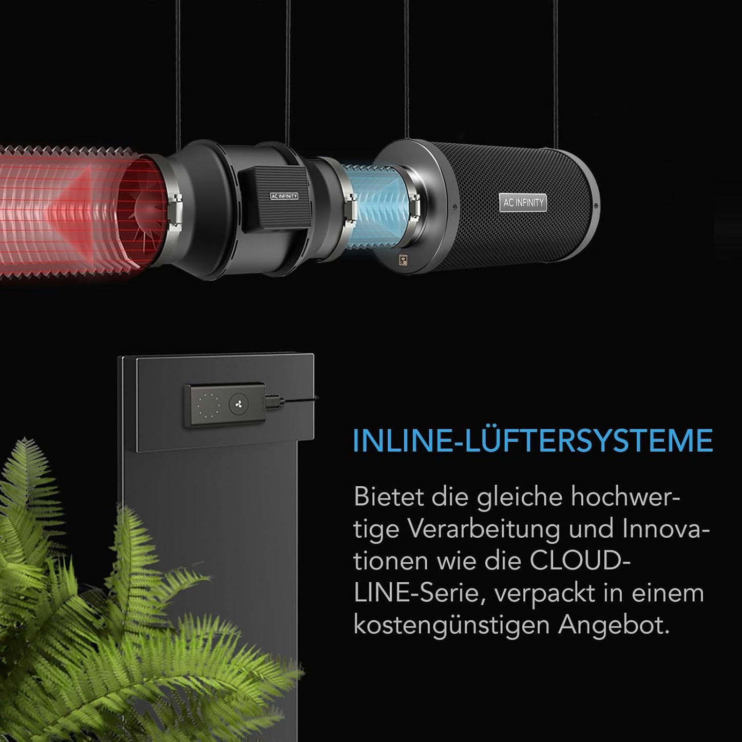 CLOUDLINE LITE Luftfilter-Set für Indoor-Gartenarbeit, 6-Inch