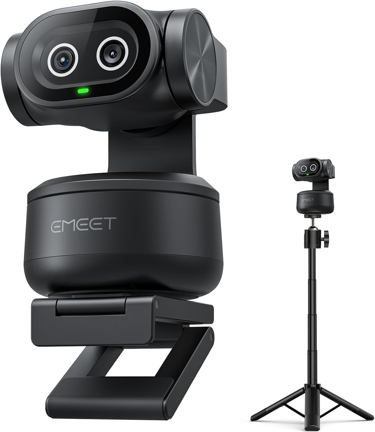 Pixy Dual-Kamera KI Webcam 4K mit Stativ & AI-Tracking, Pixy Kit