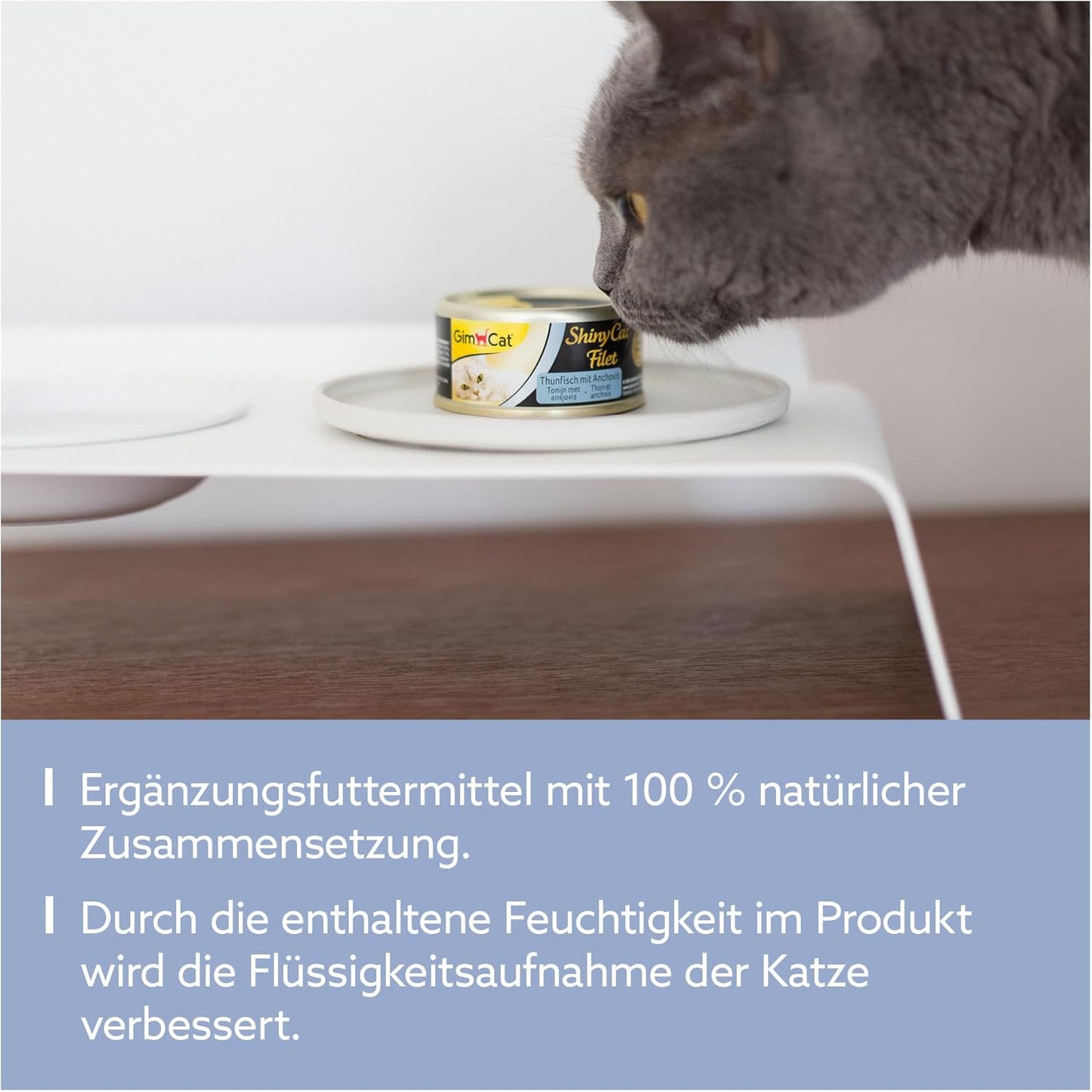 ShinyCat Filet mit Thunfisch und Anchovis, Thunfisch mit Anchovis 70 g (24er Pack)