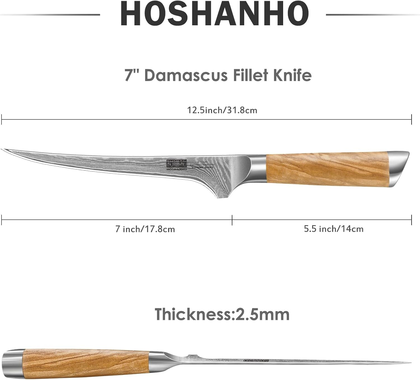 Filetiermesser, 18cm Filetiermesser