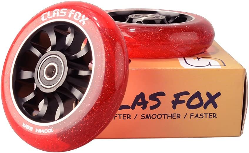 Pro Stunt Scooter Rollen, Transparent rot