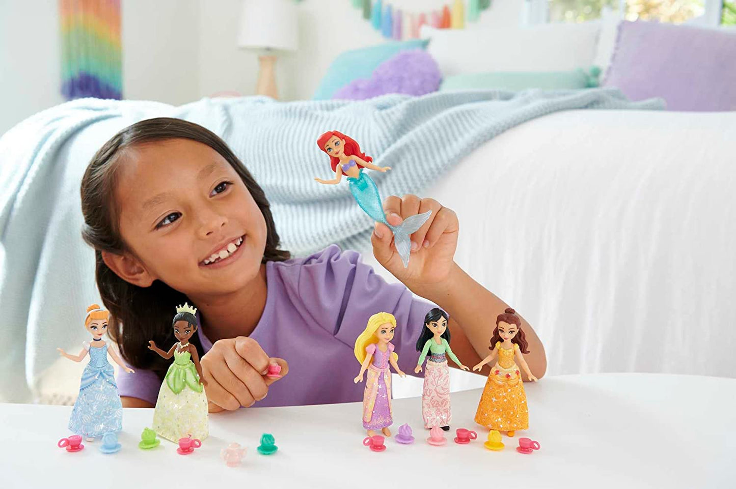 Disney Prinzessin Small Dolls Teeparty 6er-Pack, Spielfigur