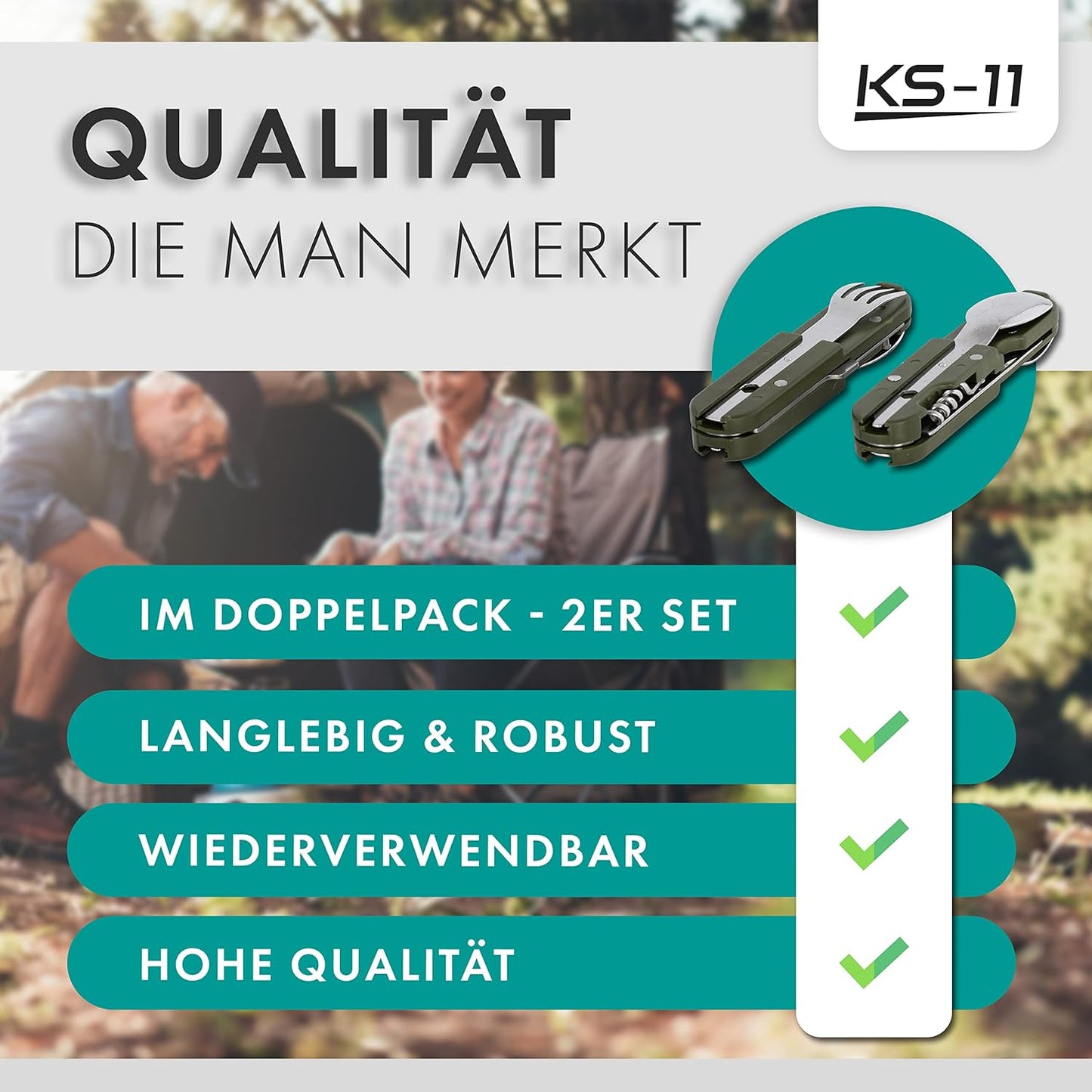Campingbesteck-Set (6-teilig)