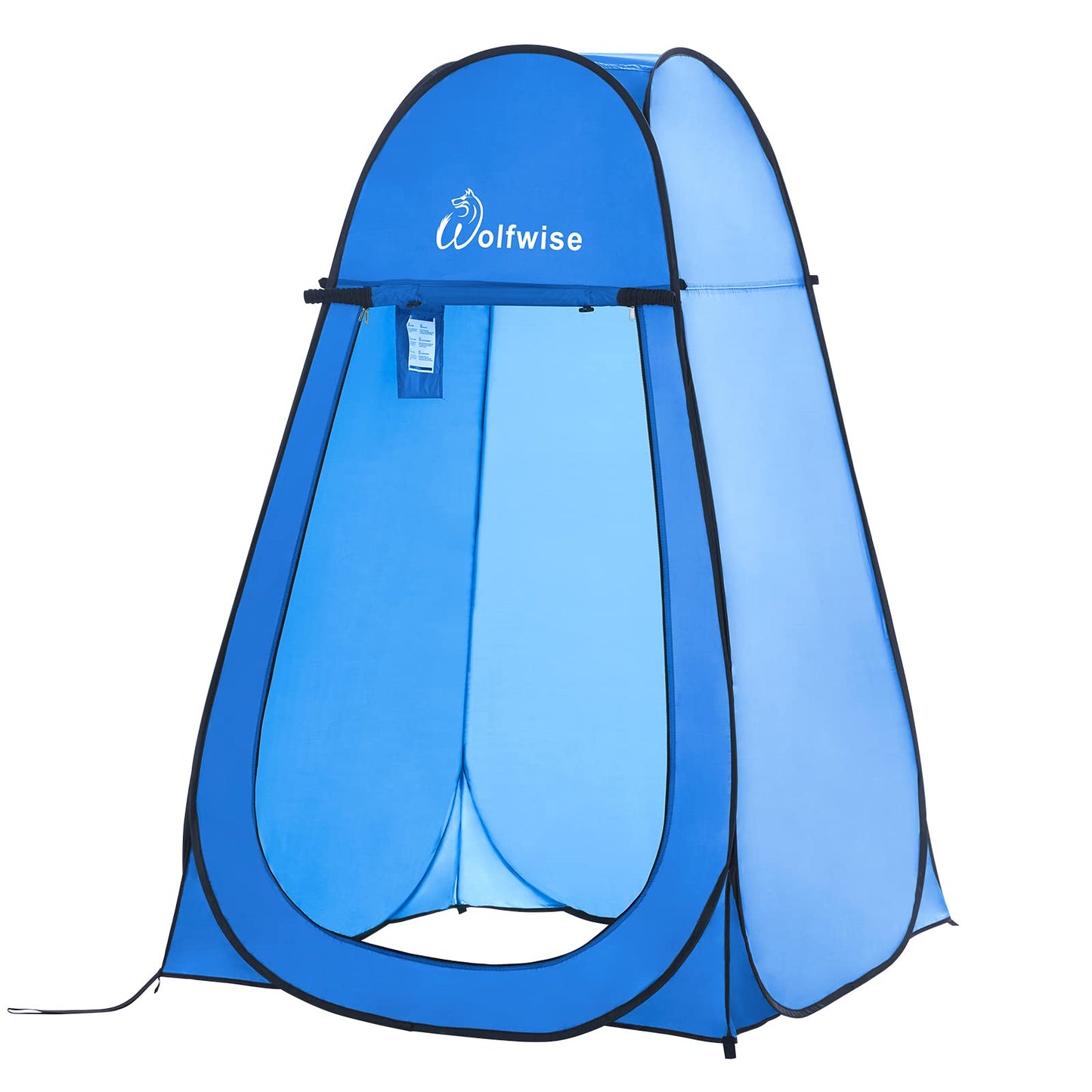 Pop-up-Dusch- und Umkleidezelt fürs Camping, Blau Grosszügig: H 190cm, W 120cm