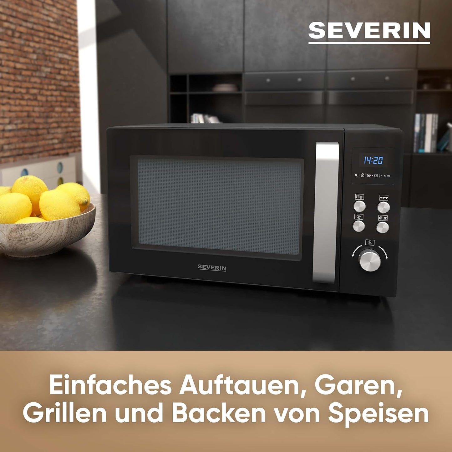Mikrowelle MW 7752, 25L, Grill- und Heißluftfunktion