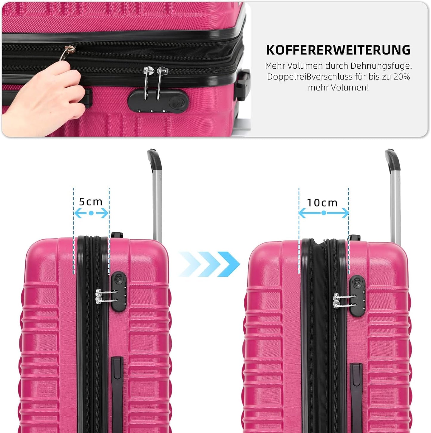 Hartschalen-Trolley, Peach M